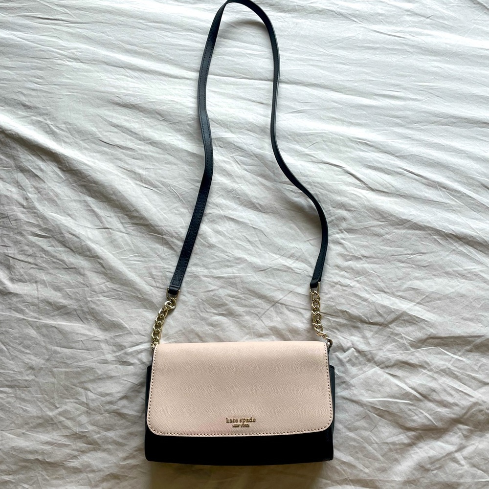 Kate Spade Bags | Black And Pale Pink Kate Spade Cross Body